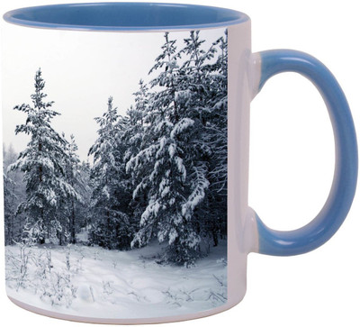 

Arkist fir trees covered in snow Ceramic Mug(340 ml), Multicolor