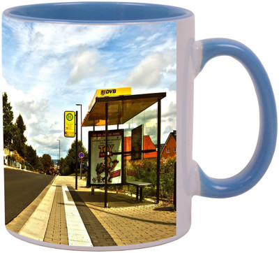 

Arkist bus stop shelter Ceramic Mug(340 ml), Multicolor