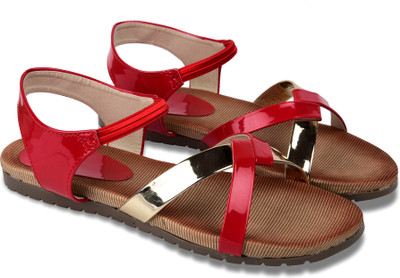 

Bare Soles Women red Flats