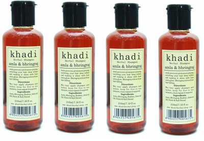 

Khadi Herbal Amla & Bhringraj Shampoo for all Hair Solution(840 ml)