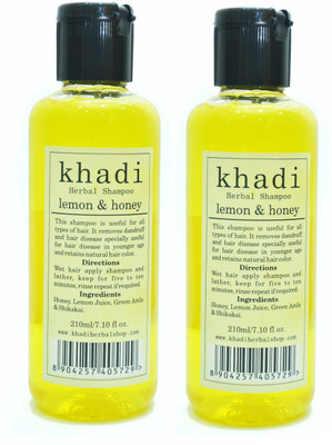 

Vagad's Khadi Lemon & Honey Shampoo 100% Vegetarian & Cruelty-Free(420 ml)