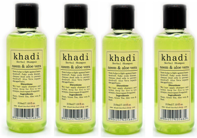 

Vagad's Khadi Neem & Aloevera Shampoo 100% Vegetarian & Cruelty-Free(840 ml)