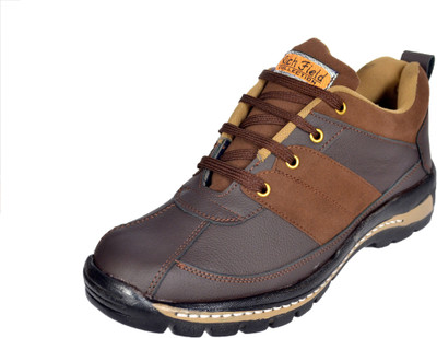 

RICH FIELD Men New Safety Shoe with Steel Toe Casuals For Men(Multicolor, Brown