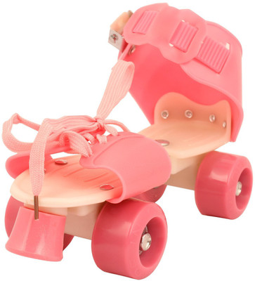 

Raisco Shoe Quad Roller Skates - Size 12-16 UK(Pink), Light ping