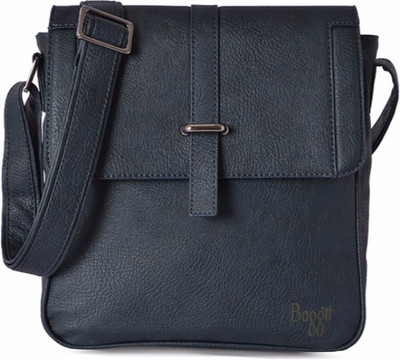 

Baggit Men Casual Blue PU Sling Bag