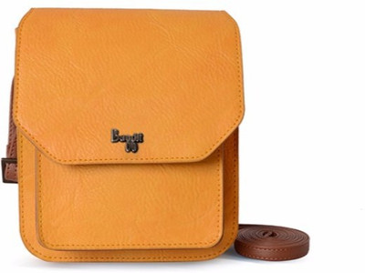

Baggit Women Yellow PU Sling Bag