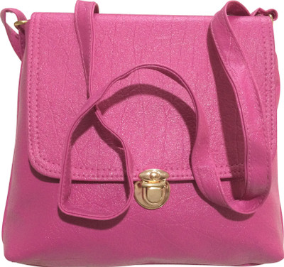

VEENA Girls Casual Pink PU Sling Bag