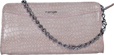 

l'ange Women Evening/Party Beige Genuine Leather Sling Bag