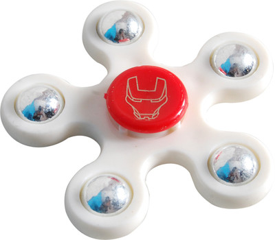

Dealfinity Best Quality Fidget Hand Spinner toy with Hybrid Ceramic Bearing HK244(White, Red)