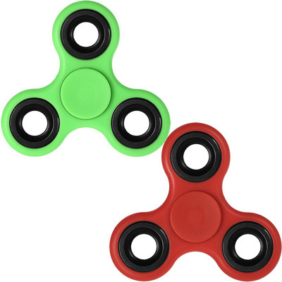 

Stealodeal Green and Red Spinning Fidget Toys(Green, Red)