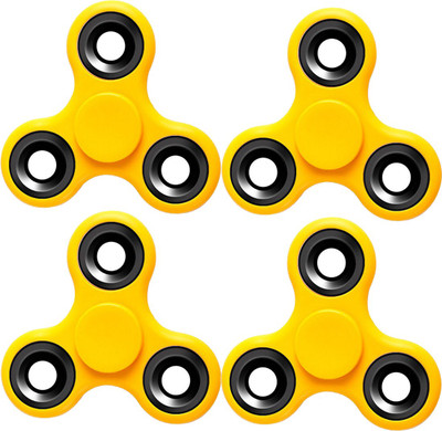 

Stealodeal |Pack of 4|Yellow New Trendy Spinner Fidget(Yellow)