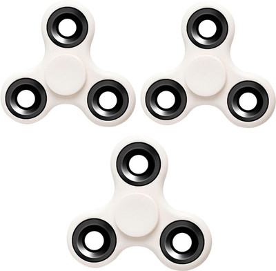 

Stealodeal |Pack of 3|White New Trendy Spinner Fidget(White)