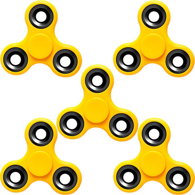 

Stealodeal |Pack of 5|Yellow New Trendy Spinner Fidget(Yellow)