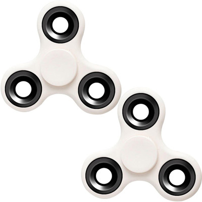 

Stealodeal |Pack of 2|White New Trendy Spinner Fidget(White)