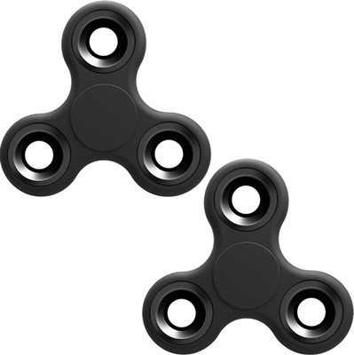 

Stealodeal |Pack of 2|Black New Trendy Spinner Fidget(Black)