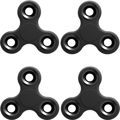 

Stealodeal |Pack of 4|Black New Trendy Spinner Fidget(Black)