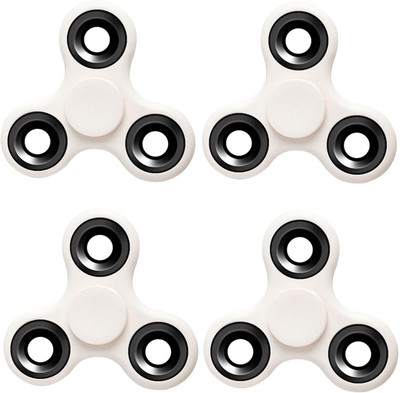 

Stealodeal |Pack of 4|White New Trendy Spinner Fidget(White)