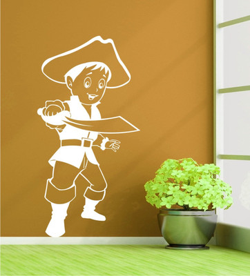 

Wall Guru  Home Décor wall Sticker(Pack of 1, White