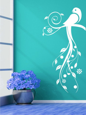 

Wall Guru  Home Décor wall Sticker(Pack of 1, White