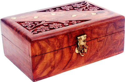

ShopWise Handcrafted Wooden Box jewelry Box Vanity Box(Brown)