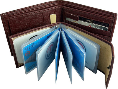 

ALTON Boys Brown Genuine Leather Wallet(5 Card Slots), Multi