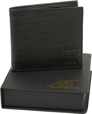 

A&T London Men Black Genuine Leather Wallet(8 Card Slots)