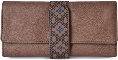 

Baggit Women Beige Artificial Leather Wallet(6 Card Slots), Smoke