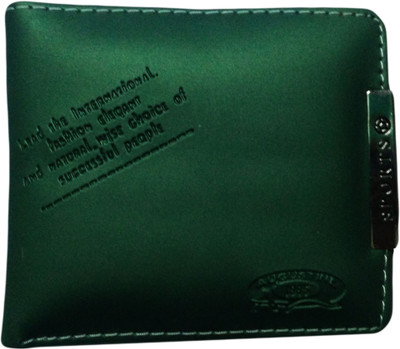 

damler Men Green Plastic Wallet(5 Card Slots)