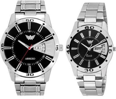 Abrexo Abx1157-BLK-DD DAY AND DATE SERIES Watch  - For Couple   Watches  (Abrexo)