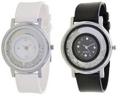 LEBENSZEIT NEW BEAUTIFUL DIAMOND BLACK WHITE FASHION COMBO FOR YOUR STYLE Watch  - For Women   Watches  (LEBENSZEIT)