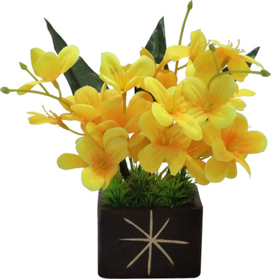

Ace Flowers Yellow Assorted Artificial Flower with Pot(20 inch, Pack of 1)