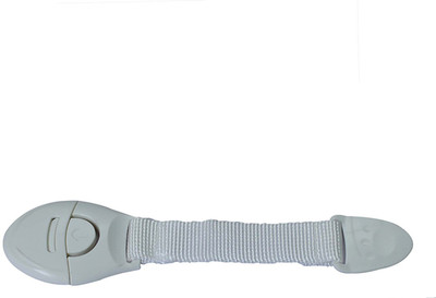 

Safe-O-Kid Extra Flexible Fabric, One Side Open Long Multi-Purpose Child Safety Lock (Pack of 1)(White)