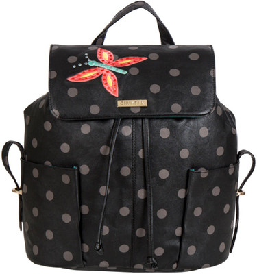 

Chumbak Polka Patch 150 L Backpack(Black)