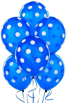 

Shop Online Printed BLUE POLKA DOT Balloon(Blue, Pack of 30)
