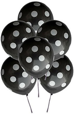

Shop Online Printed BLACK POLKA DOT Balloon(Black, Pack of 50)