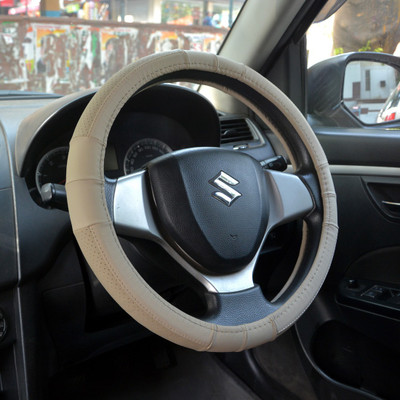 

OSHOTTO Steering Cover For Maruti 800(Beige, Leather)