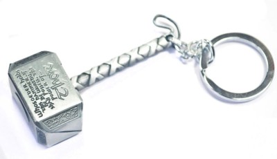 TikTak2 Thor Hammer Carabiner Key Chain(Silver)