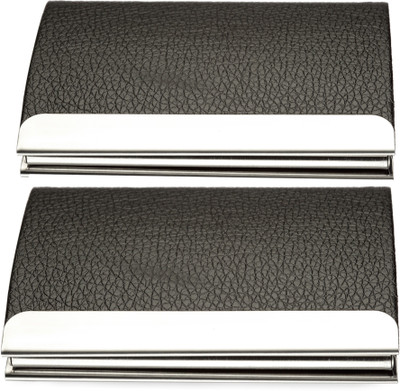 billionBAG Combo of 2 | Steel Red ATM Executive Silver ATM And 1 RED Case Steel ATM Red ATM 6 Card Holder (Set of 2) 6 Card Holder(Set of 2, Multicolor)