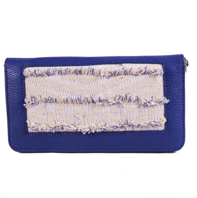 

Clover Casual Blue Clutch