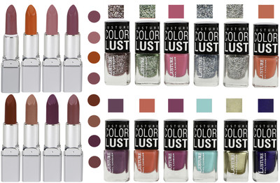 

Ramble Lipstick and Nail polish Neon Shades Gift Pack set combo(Set of 20)