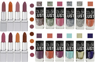 

Ramble Lipstick and Nail polish Neon Shades Gift Pack set combo(Set of 20)