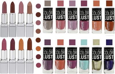 

Ramble Lipstick and Nail polish Neon Shades Gift Pack set combo(Set of 20)