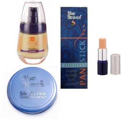 

Blue Heaven Florina foundation, Powder compact, Concealer Combo(Set of 3)