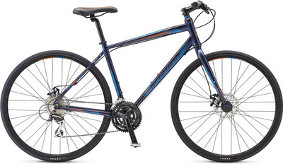 

Schwinn Super Sport 2 Disc 700X32C Navy Blue Small 26 T Mountain Cycle(24 Gear, Multicolor)