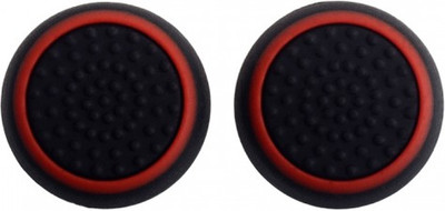 TCOS Tech Dual Color Thumb Grips Anti Slip Silicon Cap Cover Gaming Accessory Kit(Black, Red, For PS4, PS3, Xbox 360, Xbox One) available at flipkart for Rs.199