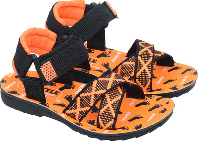 

BUNNIES Boys Velcro Strappy Sandals(Orange