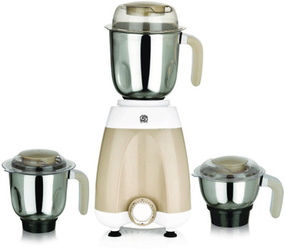 

Viaan Regular 550W Mixer Grinder with 3 Stainless Steel Jars 550 W Mixer Grinder(Cream, 3 Jars)