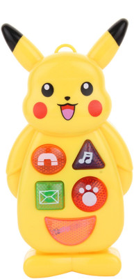 

Parteet Pokemon Musical Toy Phone With Music & Light for Kids(Multicolor)