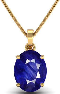 JAIPURFORU CERTIFIED BLUE SAPPHIRE(Neelam) 10CTS OR 11.25 RATTI PANCHDHATU Gold-plated Sapphire Alloy Pendant at flipkart