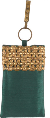 

Vama Fashions Mobile Pouch for Women/girls to carry phone,cards&other Stuff. Potli(Green)